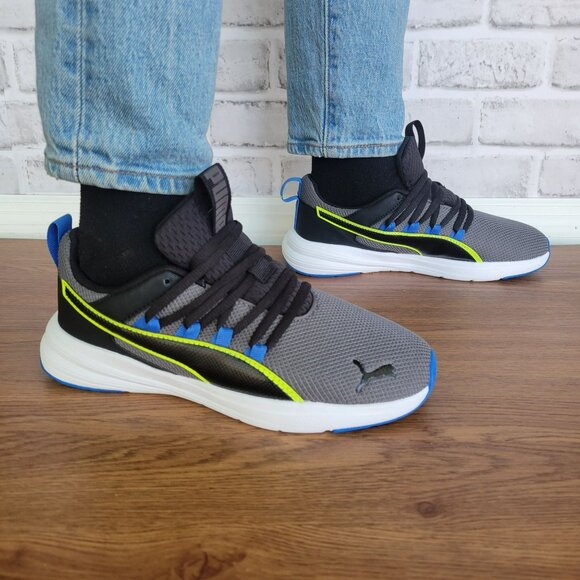 ✨Puma Lightweight Size 5 Men's Running Shoes Sneakers Gray/Black 399051-03 New✨ - Picture 1 of 11